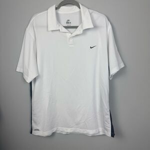 NIKE | Classic White & Black Polo Shirt Men’s Size X-Large